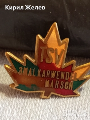 Рядка стара значка 3 MALKARWENDEL MARSCH Австрия уникат с емайл за КОЛЕКЦИЯ 52272, снимка 6 - Колекции - 52443382