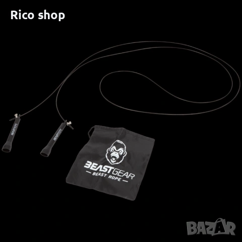 Въже за скачане Beast Gear, стоманени въжета за бърза фитнес тренировка, снимка 10 - Фитнес уреди - 54123590