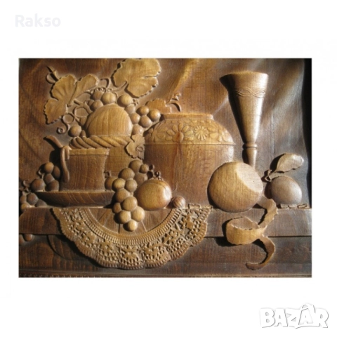 Дърворезба "Натюрморт", снимка 4 - Пана - 52834621