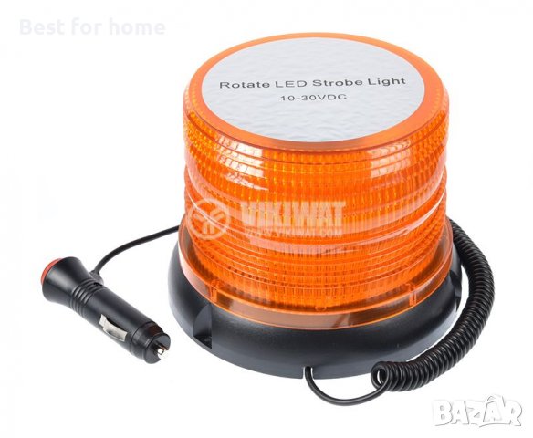 Сигнална LED лампа, мигаща, със захранване от запалка 10-30 VDC