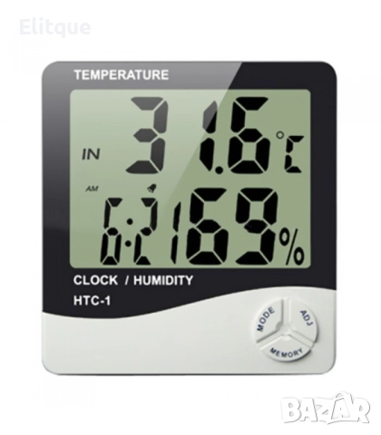 Часовник 3 в 1, термометър и влагометър TV173, снимка 3 - Други стоки за дома - 52894852