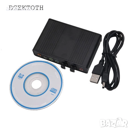 USB професионална дигитална външна звукова карта 5.1 Audio