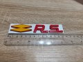 Renault RS Рено Р.С емблема жълто с червено, снимка 2