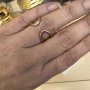 Пандора оригинален сребърен пръстен с  розова позлата , снимка 5