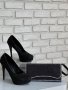 Черни официални бални обувки, снимка 1 - Дамски обувки на ток - 35644026