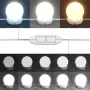 vidaXL Тоалетка с LED, дъб сонома, 80x41x144,5 см, снимка 10