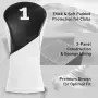 Комплект Golf headcovers за драйвър, феъруейууд и хибрид – синтетична кожа, мека подплата, с, снимка 3