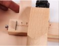 Дървен инструмент за рязане на кожени ленти, кожарски, сарашки, 5 ножа, снимка 10