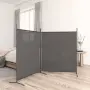vidaXL Параван за стая, 2 панела, антрацит, 348x180 cм, текстил, снимка 2