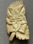 Антикварна брошка изработена от слонова кост , снимка 2