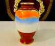 Ваза Satsuma,японски костен порцелан,злато. , снимка 3