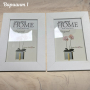 Двойна дървена рамка за снимки тип книга за снимка размер 10х15см различни варианти, снимка 1