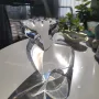 Art glass винтидж Кристална статуетка в стил Модерн  Швеция, снимка 1