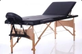 Двусекторна дървена козметична масажна кушетка - черен бял цвят, снимка 15