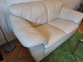 Диван двойка естествена кожа , снимка 3