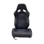 Спортни седалки за МПС - 1052 Черна с черен конец, снимка 2