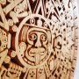 Календар на Ацтеките машинна дърворезба , снимка 1 - Декорация за дома - 42352182