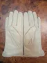 Дамски, стилни, бежови, кожени ръкавици, снимка 2