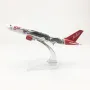 Еърбъс 320 самолет модел макет Airbus AIr Asia метален дракон авиокомпания, снимка 5