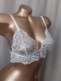 S/M Дантелен сутиен с бродерия , снимка 3