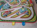 стара унгарска ламаринена играчка писта с коли, снимка 6