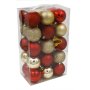 30 броя Комплект коледни топки, Червени и златни, снимка 1 - Други стоки за дома - 42673469