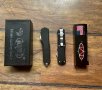УНИКАЛЕН USA MicroTech Автоматичен Нож Ножовка с две остриета калъф ножове, снимка 2
