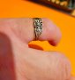 Стар дамски сребърен пръстен с цвете - филигран - красота за твоята ръка, снимка 6