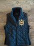 Polo Ralph Lauren Equestrian Vest Suede Trim White Quilted Full Zip - страхотен дамски елек, снимка 4