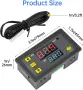 Aideepen W3230 20A 12V цифров термостат, цифров регулатор на температурата, отопление, охлаждане, снимка 2