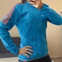 Яке Adidas Response Running ветровка дамско размер S, ветроустойчиво, синьо., снимка 2