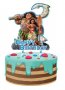 Ваяна Моана Moana Happy Birthday картонен топер украса за торта декор парти рожден ден, снимка 1 - Форми - 36989593