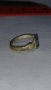 СТАРИНЕН САЧАНЕН ПРЪСТЕН с МОНОГРАМ БУКВА - П - МАЙСТОРСКА РЪЧНА ИЗРАБОТКА САЧАН  73511, снимка 3