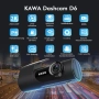 Kawa D6 Wi-Fi 2K (1440p) камера за кола с 360° въртене и G-сензор, снимка 4
