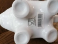 Чайник от бял порцелан, изработен във формата на щастливо слонче с вдигнат хобот и релефни детайли. , снимка 10