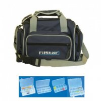 Чанта за спининг FILSTAR KK24 Combo DeLuxe с 6 кутии, снимка 1 - Такъми - 39016810