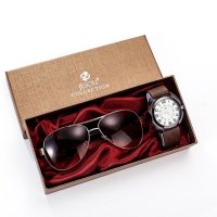 Подаръчен комплект очила и часовник, снимка 1 - Мъжки - 44338433