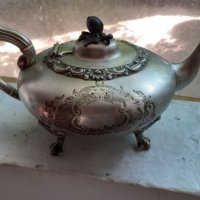 Стар бароков чайник с маркировки, снимка 4 - Антикварни и старинни предмети - 37298329