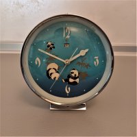 Часовник будилник анимиран китайски работещ, снимка 2 - Антикварни и старинни предмети - 38481495