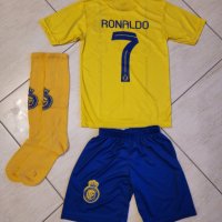 CR7 Ronaldo AL NASSR екип С дълъг ръкав + Екип с Къс ръкав + Калци 24, снимка 3 - Футбол - 42320168