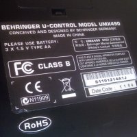 Behringer U-Control UMX490 USB MIDI Controller, снимка 18 - Синтезатори - 38844878