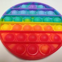 Попит Фиджет FIDGET POP IT - дъга ярки цветове 4 вида, снимка 4 - Игри и пъзели - 33757199