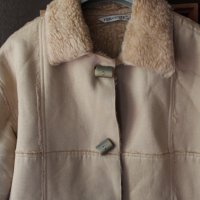 Леко палто имитация на кожа, снимка 3 - Палта, манта - 26456360