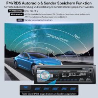 Автомобилно радио с CD BluetoothD1901,MP3,FM радио,2 USB порта за музика и зареждане,Нands free, снимка 5 - MP3 и MP4 плеъри - 42427803