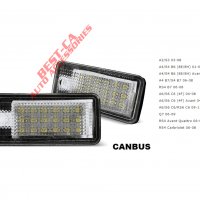 LED плафони за регистрационен номер Ауди Audi S3 A4 S4 B6 S4 B7 A6 C6 S6 A8 S8 Q7 RS4 RS6, снимка 2 - Аксесоари и консумативи - 33805143
