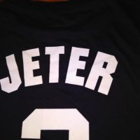 New York bassebal тениска 100% памук нова Majestic #2 Jetter размер ХХХЛ, снимка 9 - Други спортове - 31270633