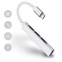 Type-C To USB 3.0 Хъб HUB за Lenovo Macbook HP смартфони и др., снимка 5 - Кабели и адаптери - 35237232