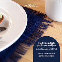 Нов комплект от 2 броя Сини Подложки Mikasa за маса хранене 35x45см Подарък дом, снимка 5 - Други стоки за дома - 42840026