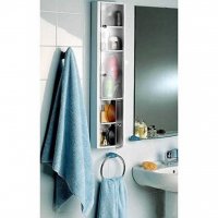 Водоустойчив вертикален шкаф за баня с 6 рафта, снимка 2 - Шкафове - 31829389