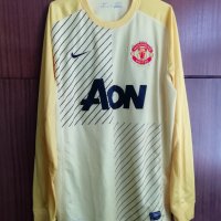 Manchester United Nike оригинална вратарска тениска фланелка блуза 2013/2014 Манчестър Юнайтед, снимка 1 - Тениски - 42595169